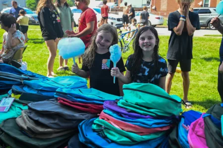 Guided Hands Project of Renovo holds backpack giveaway event